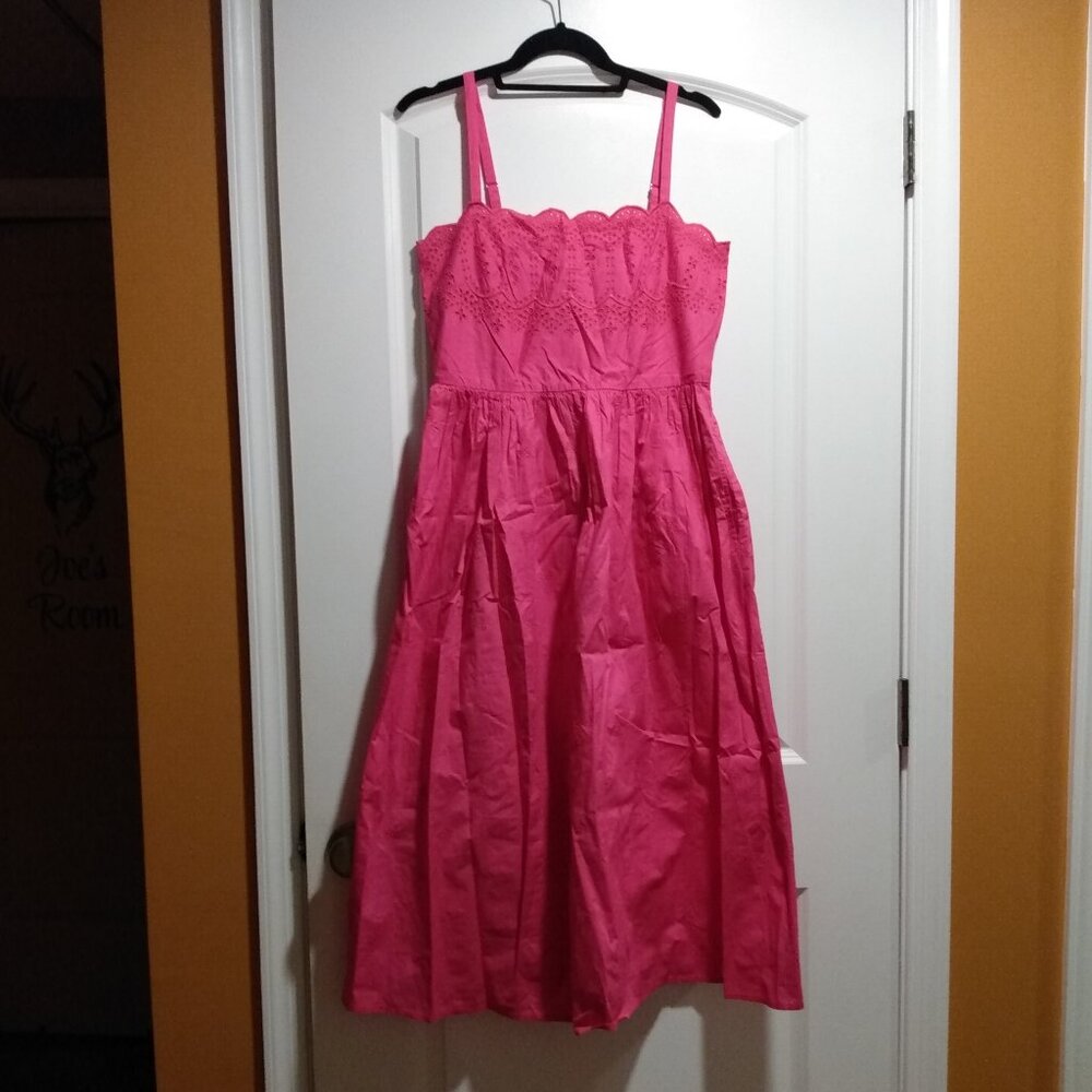 GAP Bright Pink Eyelet Sundress